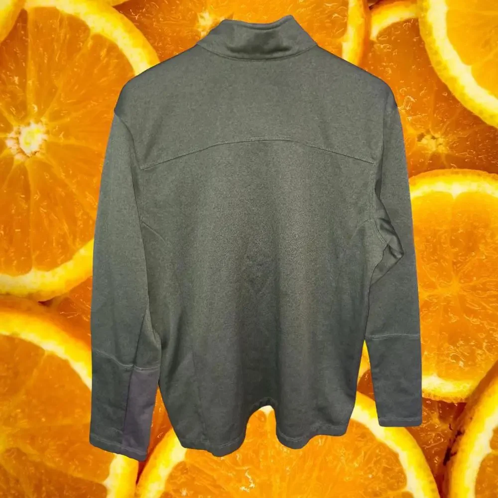 The North Face 1/2 Zip Dark Green and‎ Gray Sweatshirt Size XL